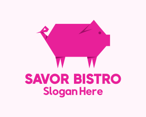 Pink Pig Origami logo