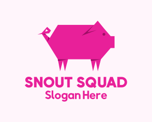 Pink Pig Origami logo