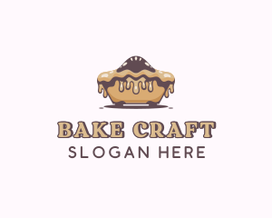 Baked Caramel Pie logo design