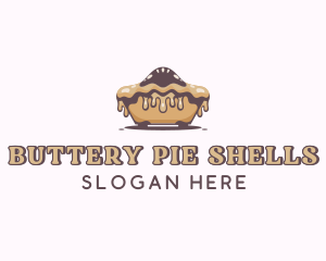 Baked Caramel Pie logo design