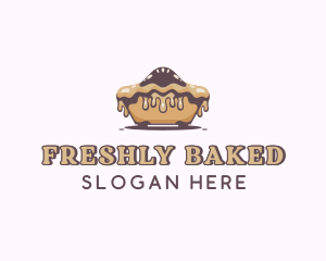 Baked Caramel Pie logo design