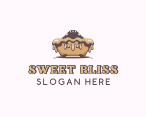 Baked Caramel Pie logo design