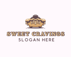 Baked Caramel Pie logo design