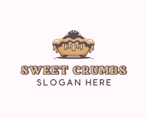 Baked Caramel Pie logo design