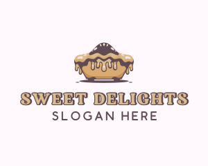 Baked Caramel Pie logo design