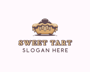 Baked Caramel Pie logo design