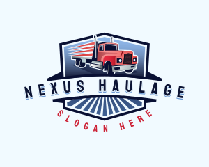 Trucking Cargo Courier logo design