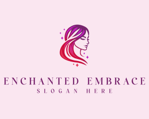 Hair Stylist Woman logo design