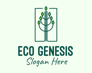 Green Environmental Forest logo design