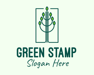 Green Environmental Forest logo design