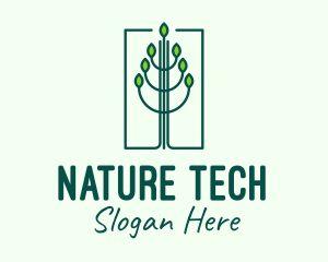 Green Environmental Forest logo design