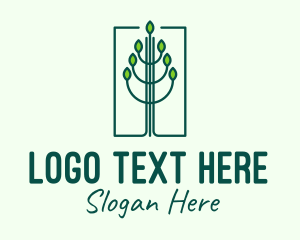 Branches - Green Environmental Forest logo design