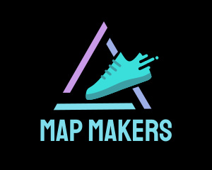 Sneaker Running Shoes logo design