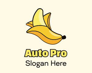 Banana Fruit Peel Logo