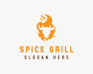 Fire Beef Steakhouse  logo design