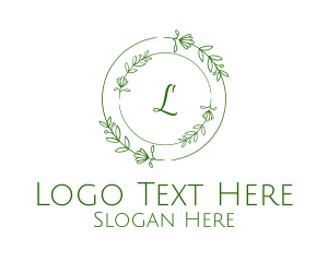 Floral Natural Wreath logo