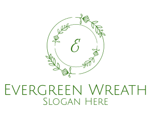 Floral Natural Wreath logo design