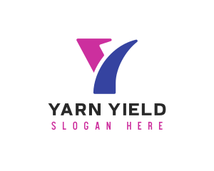 Purple Letter Y logo design