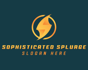 Bolt Lightning Letter S logo design