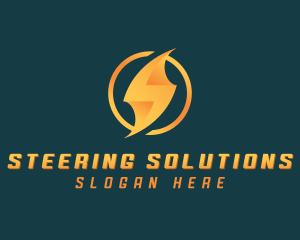 Bolt Lightning Letter S logo design