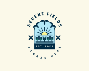 Agriculture Farm Field logo design