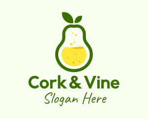 Healthy Pear Juice logo design