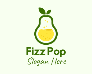 Healthy Pear Juice logo design