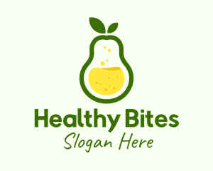 Healthy Pear Juice logo design