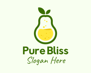 Healthy Pear Juice logo design