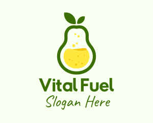 Healthy Pear Juice logo design