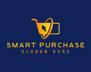 Online Shopping Cart logo design