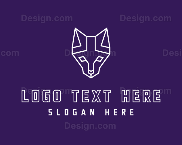 Geometric Wild Cat Logo