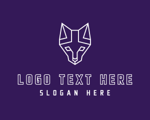 Geometric Wild Cat logo