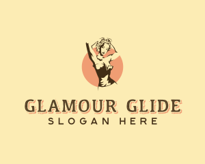 Glamourous Pinup Woman logo