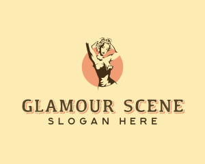 Glamourous Pinup Woman logo