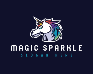 Horse Unicorn Gaming logo design