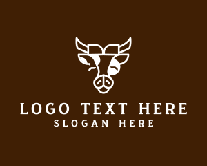 Cow Farm Animal Logo