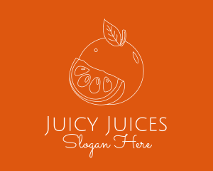 Fresh Orange Fruit logo
