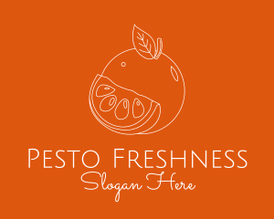 Fresh Orange Fruit logo design