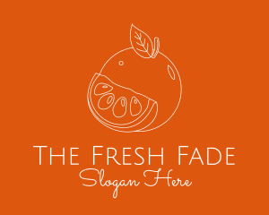 Fresh Orange Fruit logo design