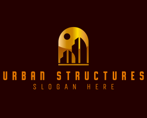 Construction Building Realty logo design