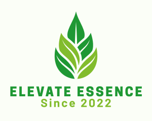 Organic Leaf Essence logo design