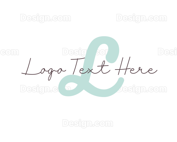 Elegant Script Beauty Logo