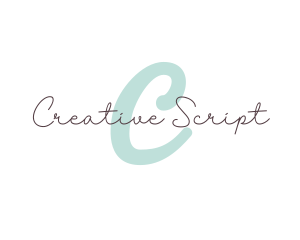 Elegant Script Beauty logo design