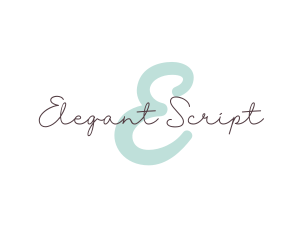 Elegant Script Beauty logo design