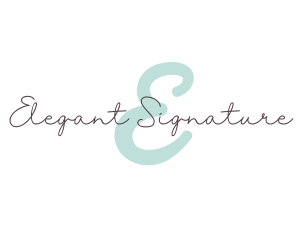 Elegant Script Beauty logo design