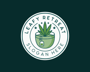 Cannabis Hemp Tea logo design