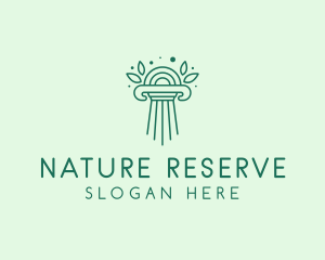 Elegant Natural Column logo design