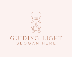 Candle Lamp Decoration logo design