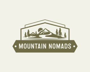 Nature Mountain Landscape logo design